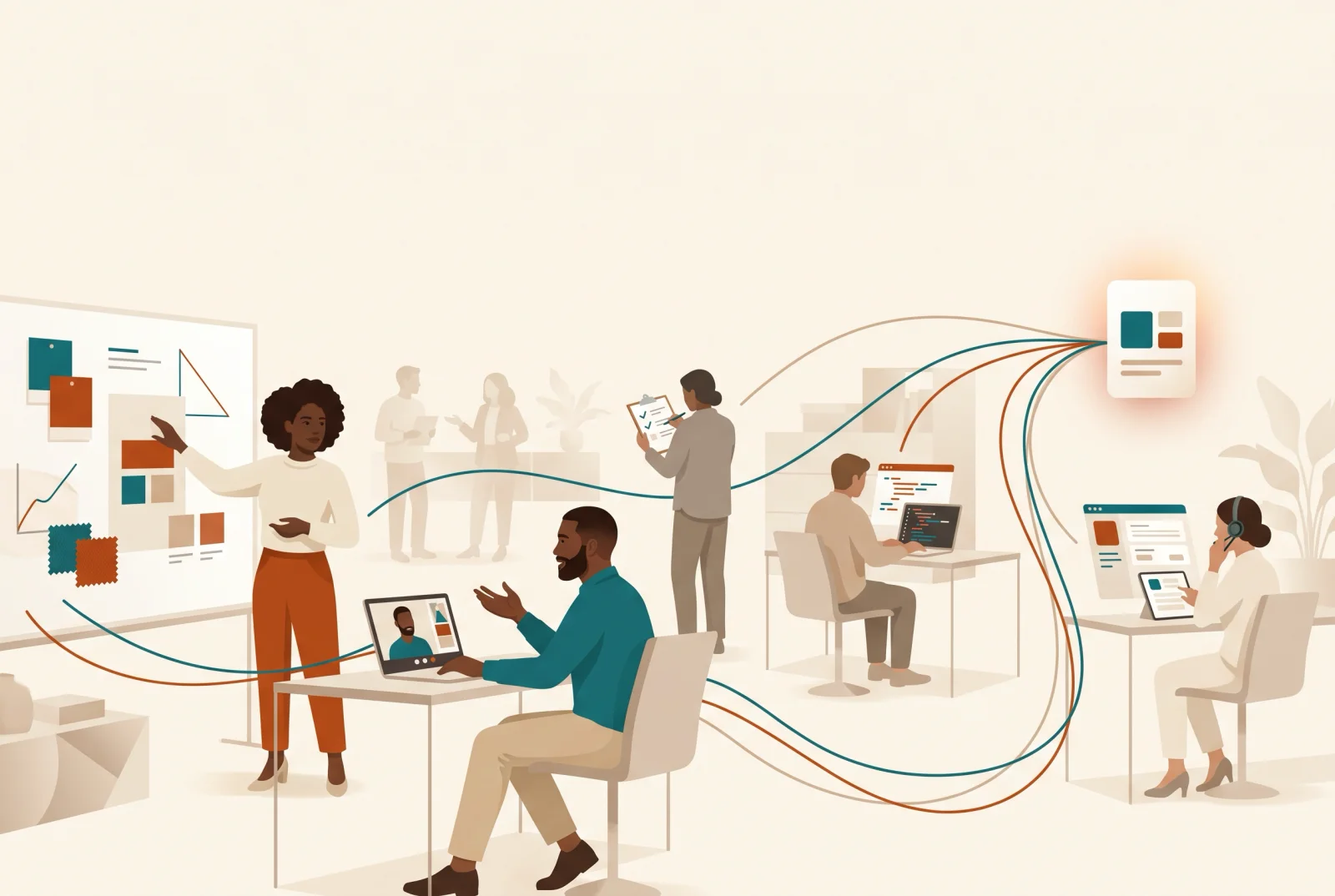 Separate decisions across an organization add up to one customer experience.